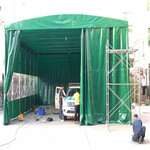 中赞公司定制大型彩棚遮雨棚工厂帐篷轿车车棚