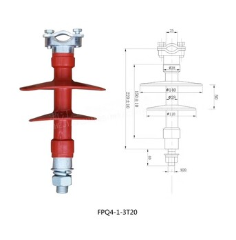 复合针式绝缘子型号FPQ-10/4T20复合绝缘子
