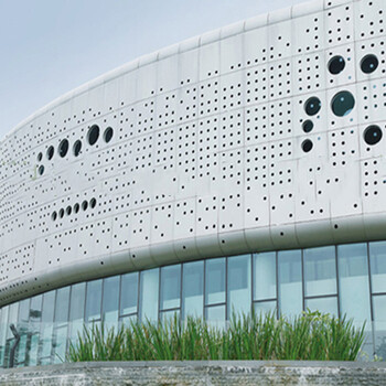 厂家生产氟碳铝单板造型铝方通外墙空调罩
