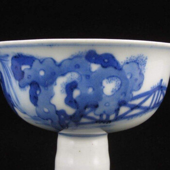現(xiàn)今拍賣明青花高足碗價(jià)格