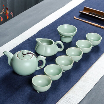 煙臺醉茗尖汝窯茶具銷售