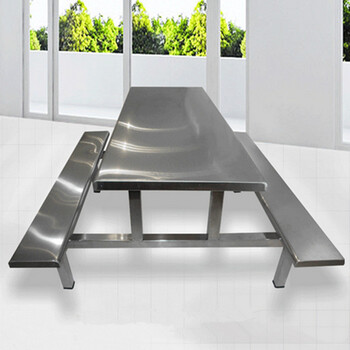批发定制食堂不锈钢餐桌椅304饭堂不锈钢餐桌椅不锈钢餐桌