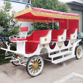 广东广州婚礼马车厂家观光旅游马车出租
