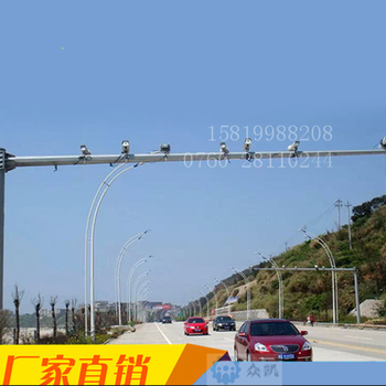 广州立杆厂家监控立杆加工定制道路监控杆
