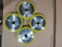 定制鐵芯膠輪木工機械送料輪非標定制聚氨酯耐磨膠輪圖片4