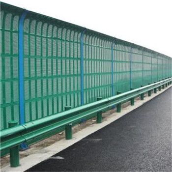 高速公路隔聲屏障消音墻馬路隔音板廠家百葉孔降噪音聲屏障