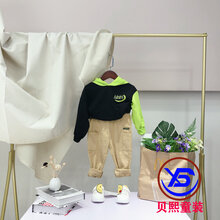 一线品牌巴布豆羽绒服品牌童装折扣尾货批发库存厂家货源图片