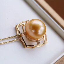 供应卓伟珍珠浙江金华珍珠宝南洋金珠吊坠图片