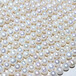 淡水珍珠项链8-9mm鸡蛋形白带罗纹半成品地摊现货批发白色