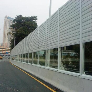 高速公路聲屏障廠家隔音屏障鐵路橋梁聲屏障隔音板鋼立柱