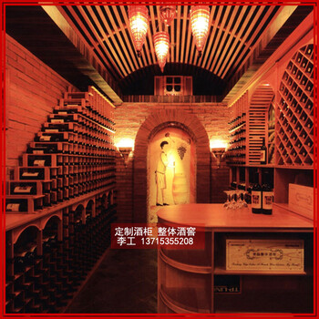 安徽实木生态酒窖,红酒窖
