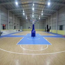 運動地板施工-深圳PVC地膠鋪設-室內球場建設工程-施工