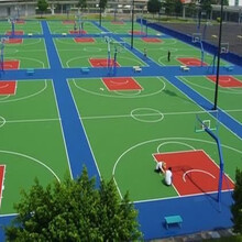 丙烯酸施工-籃球場建設-小區運動地面施工