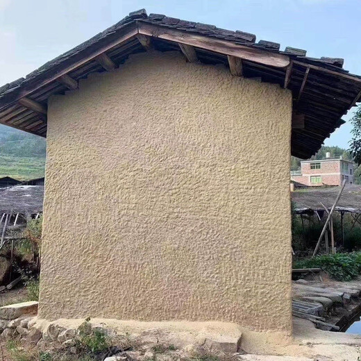 广西柳州稻谷泥墙面艺术稻草墙泥施工价格