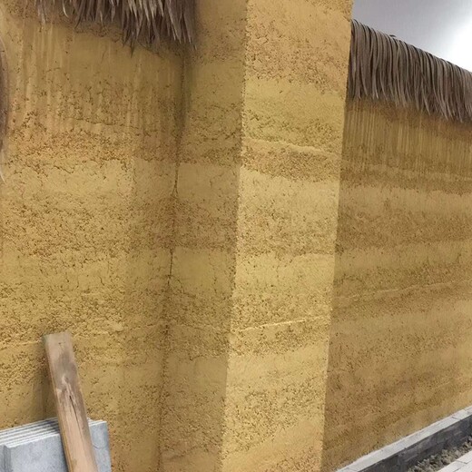 湖北十堰艺术形象墙塑造材料防古水泥基黄泥墙面