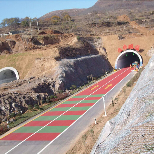 上海徐汇防滑道路铺装新材料隧道出口防滑路面包工包料