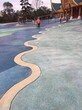 湖北武汉天然砾石洗砂地坪彩色洗砂面材料施工