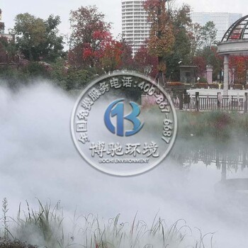 重庆渝中公园冷雾造景水雾造景烟雾景观本地厂家