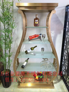 豪華家用不銹鋼酒架定制批量定制噴砂不銹鋼紅酒柜定制價格優(yōu)惠
