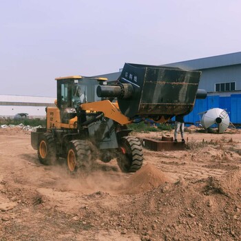 攪拌斗鏟車(chē)改裝加裝四缸裝載機(jī)大容量攪拌混凝土