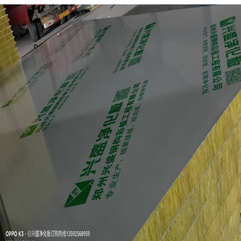 郑州兴盛厂家岩棉净化板，硫氧镁净化板，硅岩净化板