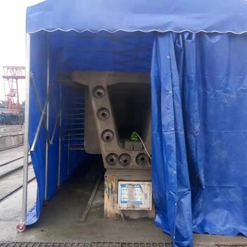 沧州顺发定制大排档雨蓬sf163厂家定制推拉蓬遮阳棚伸缩蓬