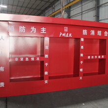 不锈钢消防柜工地微型消防站钢制应急物资柜消防器材柜灭火器箱
