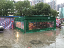 西安中赞定做移动推拉雨篷工地篷物流篷图片2