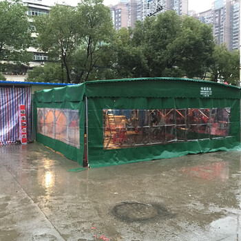 西安生产固定帆布蓬汽车帐篷移动雨篷物流蓬