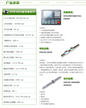 MTH-M650数控雕铣机产品参数-东莞市望辉机械有限公司