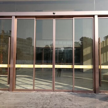 广州南沙自动感应玻璃门电动玻璃门安装维修