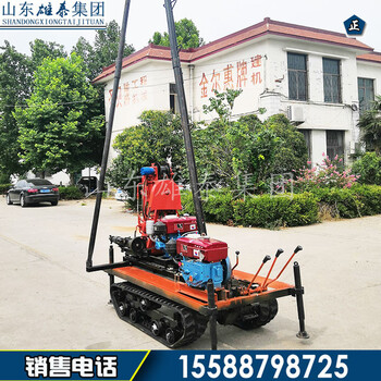 50型履帶底盤液壓勘探取樣鉆機(jī)戶外上山巖石取芯機(jī)小型鉆孔機(jī)