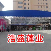 定制大型户外活动遮阳物流雨棚汽车推拉蓬移动仓库收缩夜宵广告篷图片