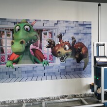 便携3d广告打印机3d墙体彩绘机喷绘机室内轻奢背景墙墙体喷绘设备