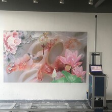 东莞市江榕彩业3d墙体彩绘机室内背景墙打印