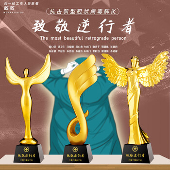 水晶獎(jiǎng)杯獎(jiǎng)牌定制醫(yī)生護(hù)士志愿者榮譽(yù)頒獎(jiǎng)支持定做刻字