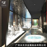 广州水天孚时尚金属墙面装饰材料镜面不锈钢水波纹图片0