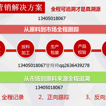 白条二维码追溯脚环食品安全溯源系统软件一次性屠宰监管脚环