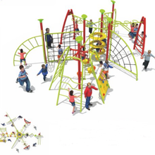 户外爬网儿童攀爬架游乐设备幼儿园攀爬体能拓展训练绳网滑梯组合
