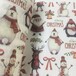 厂家儿童卡通印花无纺布定制一次性儿童口罩印花布圣诞花样