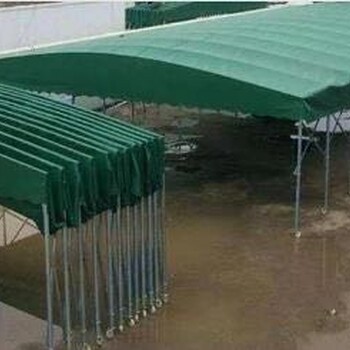 制作仓库帐篷推拉活动雨棚大排档雨棚移动式车棚推拉雨棚