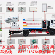 国六16方重汽汕德卡后双桥抑尘车#60-120米