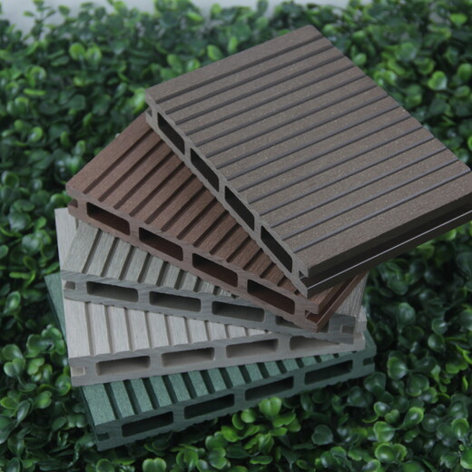 明太塑木塑木地板厂家,周口热门圆孔塑木地板15030