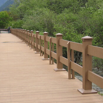 明太塑木护栏,高港区塑木栏杆厂家