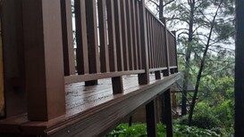 明太塑木护栏,虹口塑木栏杆多少钱一平米图片4