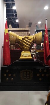 開業慶典喬遷工藝禮品批發，西安誠信握手擺件，開業大鼎擺件銷售
