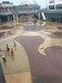 广州水上乐园艺术砾石洗砂地坪面层装饰施工