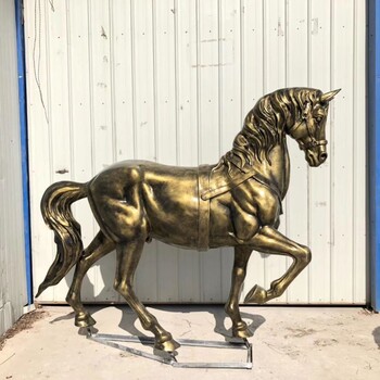 宜春玻璃钢彩绘马雕塑厂家