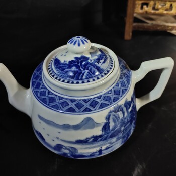景德镇手工手绘陶瓷功夫茶具茶壶青花单壶泡茶器