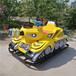 新款双人坦克碰碰车公园广场儿童大型游乐电瓶车游乐设备